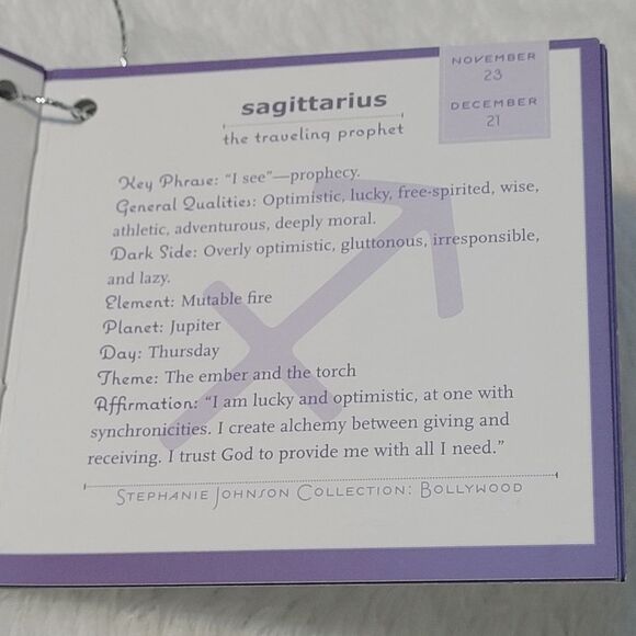 Stephanie Johnson Sagittarius Zodiac Sign Cosmetic Bag Travel Clutch New OOS - Picture 10 of 10